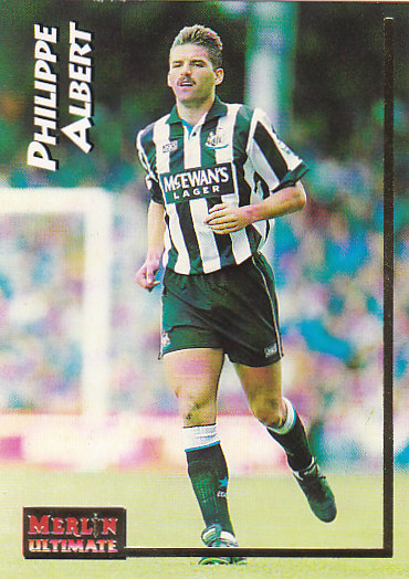 Philippe Albert Newcastle United 1995/96 Merlin Ultimate #155